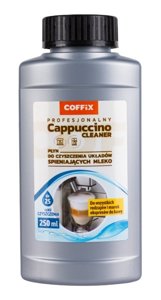 Płyn do czyszczenia systemu mlecznego COFFIX Cappuccino Cleaner - 250 ml  - opinie w konesso.pl