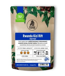 Kawa ziarnista Ingagi Coffee Rwanda Kizi Rift 250g - opinie w konesso.pl