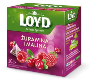 Herbata owocowa Loyd Żurawina i malina 20x2g - opinie w konesso.pl